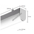 Подвесной алюминиевый профиль для светодиодных лент LD profile – 27